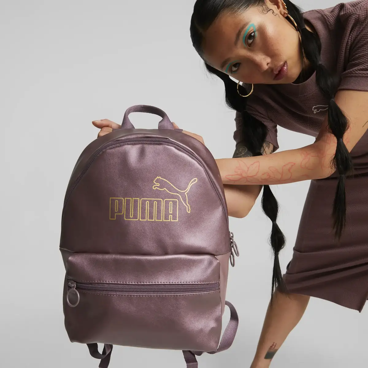 Puma Core Metallic Up Kadın Mürdüm Sırt Çantası