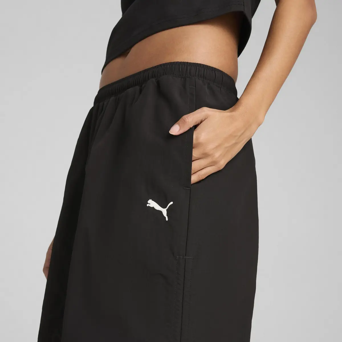 PUMA WARDROBE ESS Maxi Skirt Siyah Kadın Etek