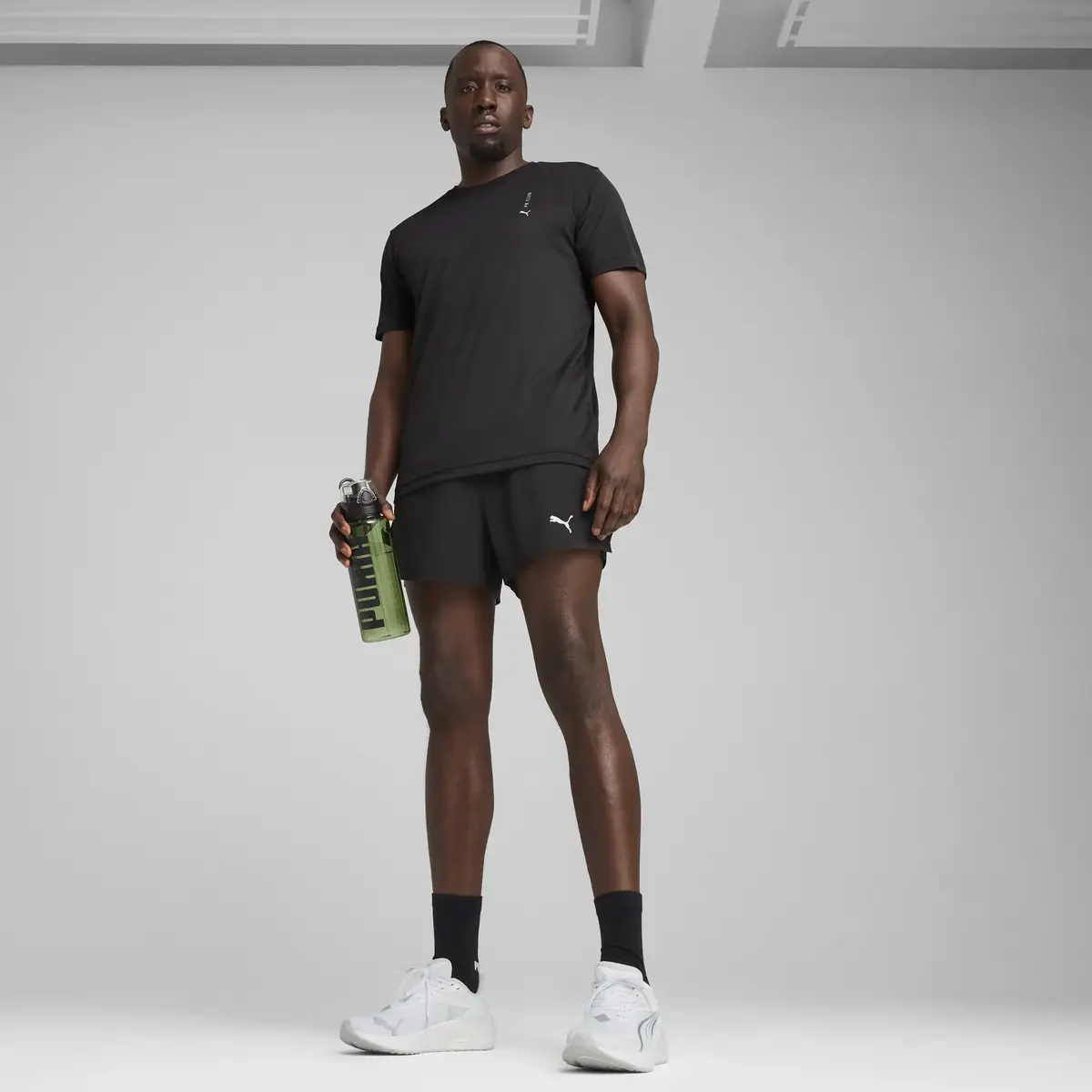 PUMA GRAPHICS RUNNING ILLUSTRATIO Siyah Erkek T-Shirt
