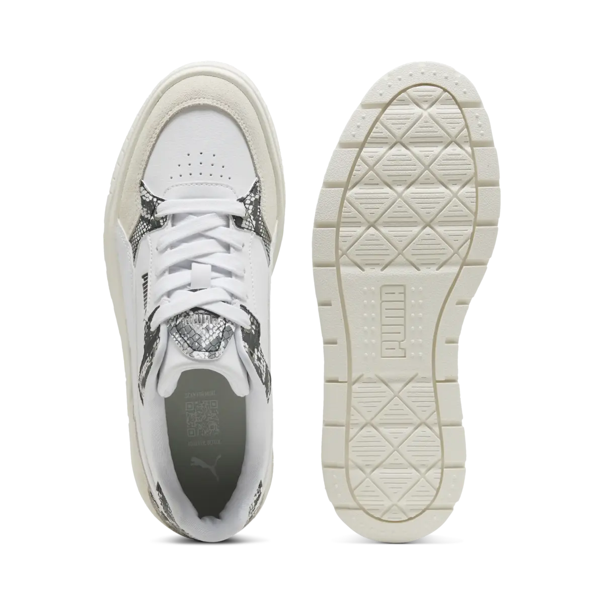 Puma Karmen II Idol Snake Chic Beyaz Kadın Spor Ayakkabı