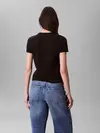 Calvin Klein SS SUPIMA CREWNECK, UB1 Siyah Kadın T-Shirt