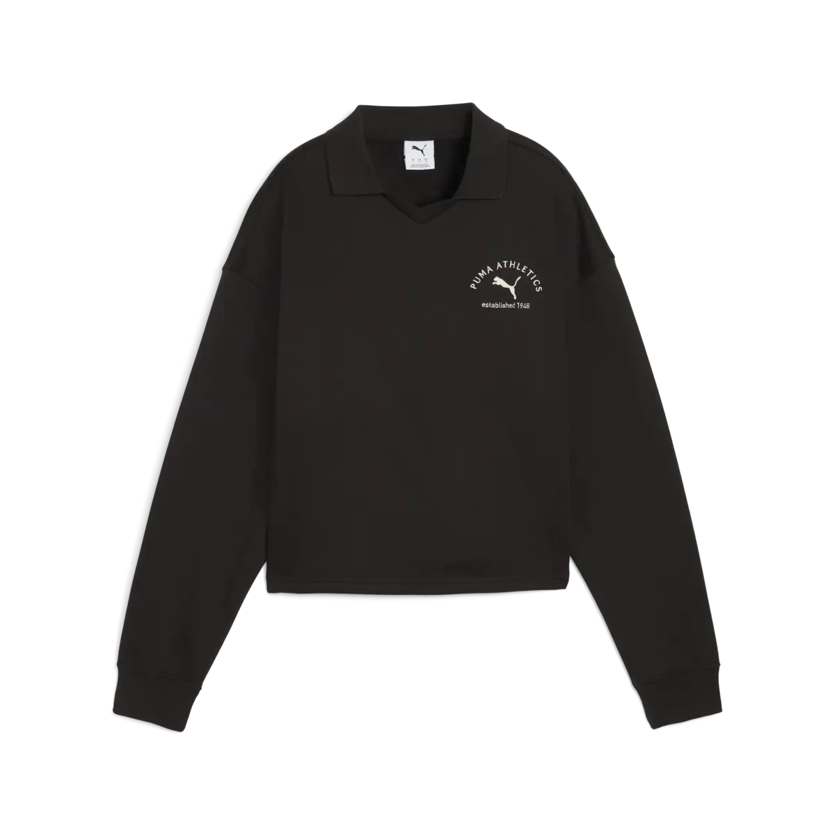 Puma CLASS Comfort Polo Crew Siyah Kadın Sweatshirt
