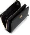 Tommy Hilfiger TH ICON MED ZA FLAP Kadın Siyah Cüzdan