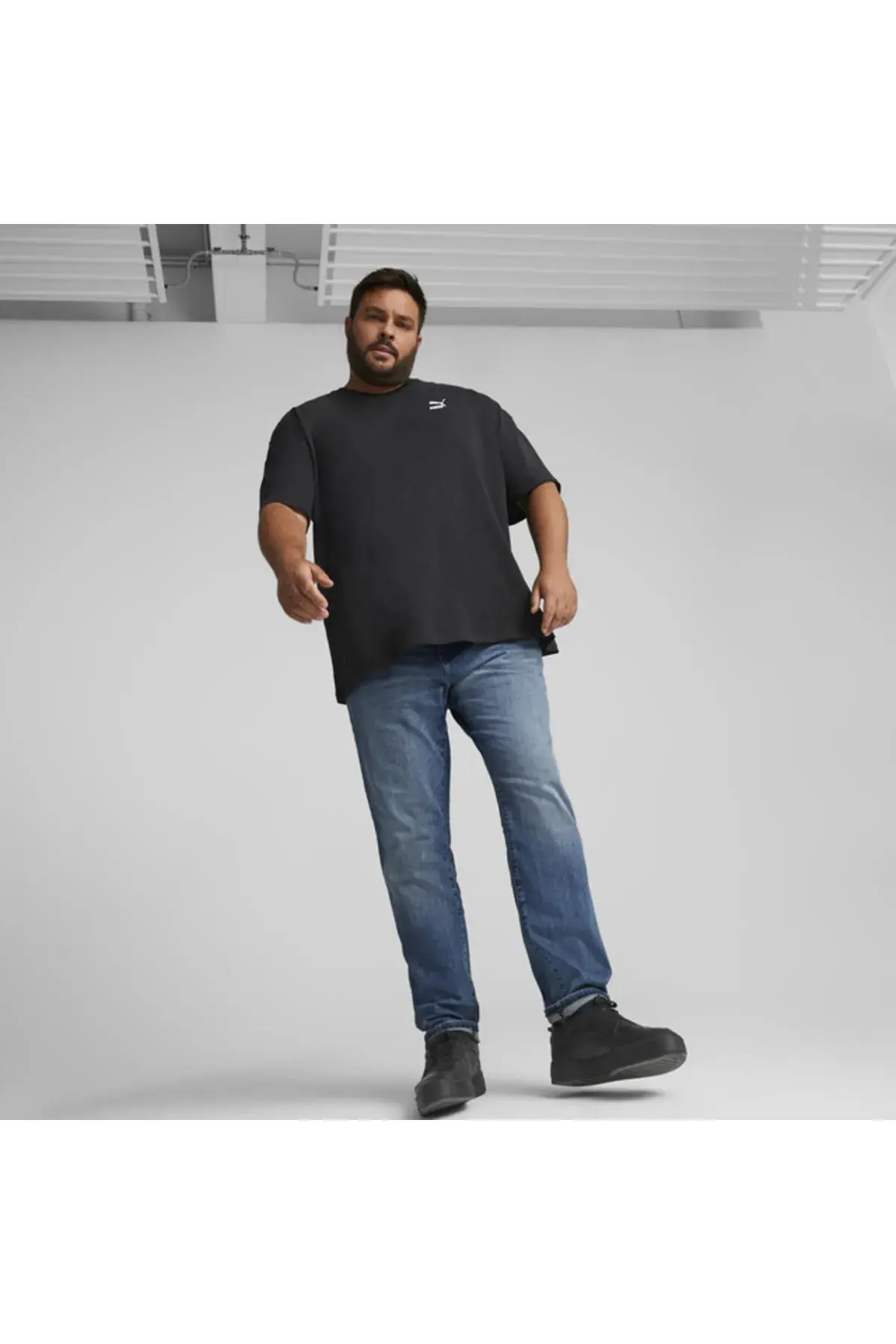 Puma Classics Oversized Tee Siyah Erkek T-Shirt