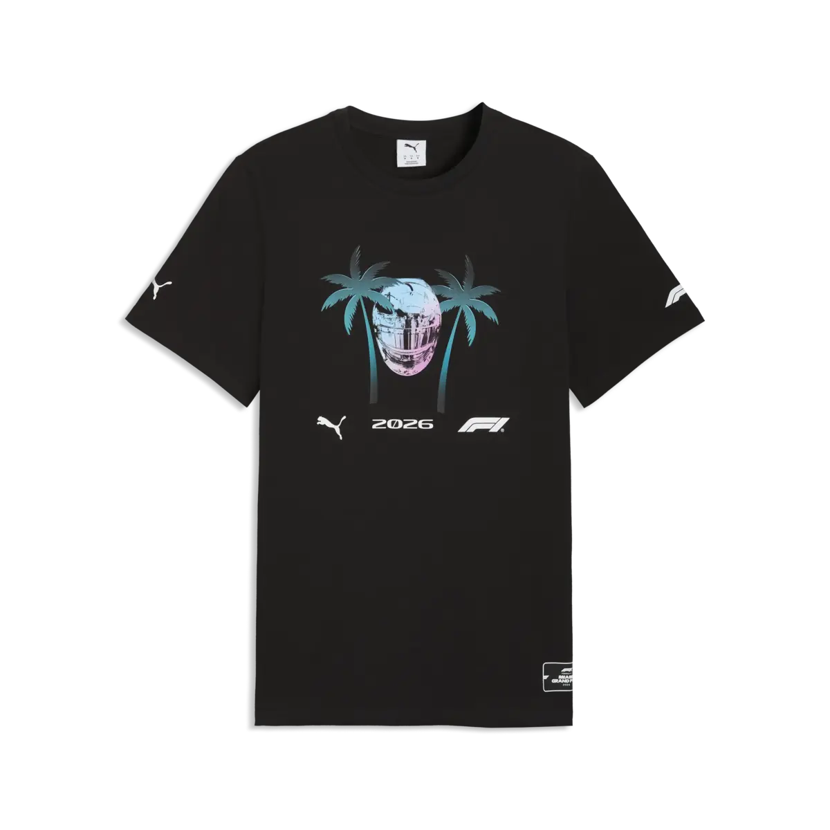 Puma F1 Miami Tee PUMA Black Siyah Erkek T-Shirt