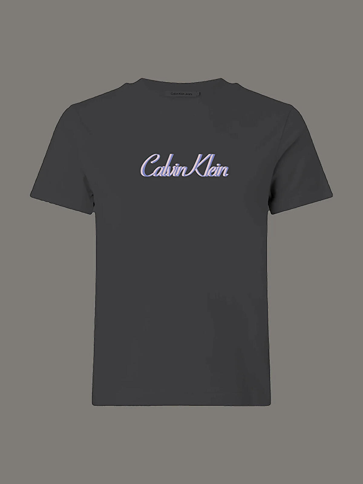 Calvin Klein SS 20s CLASSIC LOGO TEE Siyah Kadın Tişört