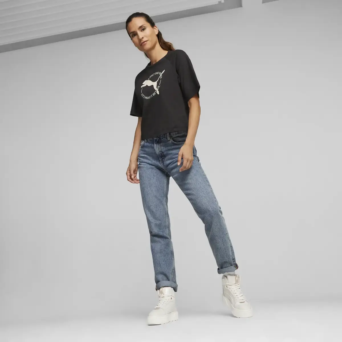 Puma BETTER SPORTSWEAR Tee Siyah Kadın T-Shirt & Polo