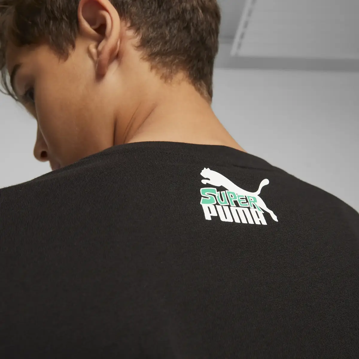 Puma CLASSICS SUPER PUMA Tee B Siyah Erkek T-Shirt