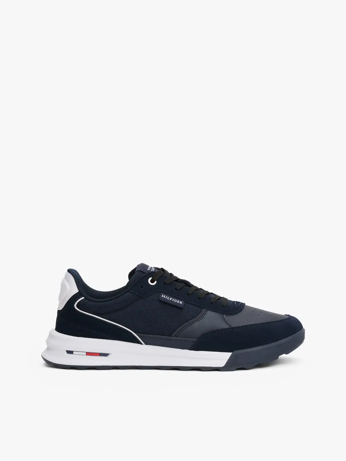Tommy Hilfiger RETRO RUNNER MIX RWB, DW5 Siyah Erkek Spor Ayakkabı & Sneaker