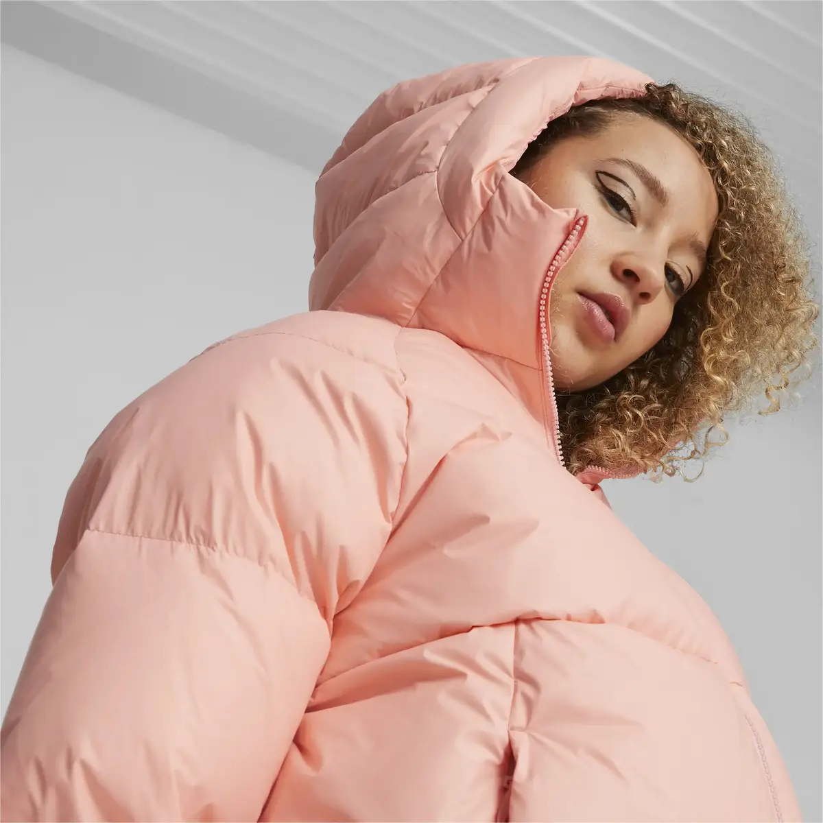 Puma Hooded Ultra Down Puffer Pembe Kadın Şişme Mont