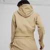 Puma BETTER CLASSICS Cropped Hoodie TR Açık Kahve Kadın Sweatshirt