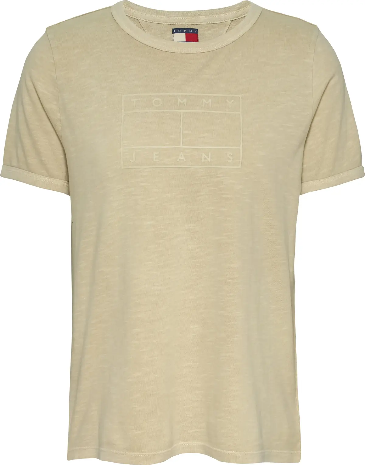 Tommy Hilfiger TJW REG GMD TONAL FL, ACG Krem Kadın T-Shirt & Polo