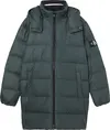 Calvin Klein ESS LONG HOODED DOWN Erkek Yeşil Şişme Mont
