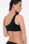 Calvin Klein ONE SHOULDER BRALETT Siyah Kadın Bikini Üstü
