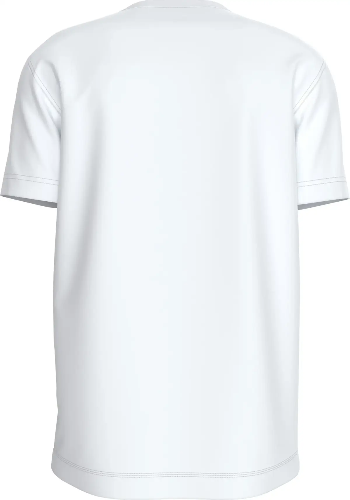 Calvin Klein WOVEN LABEL REGULAR, YAF Beyaz Erkek T-Shirt & Polo