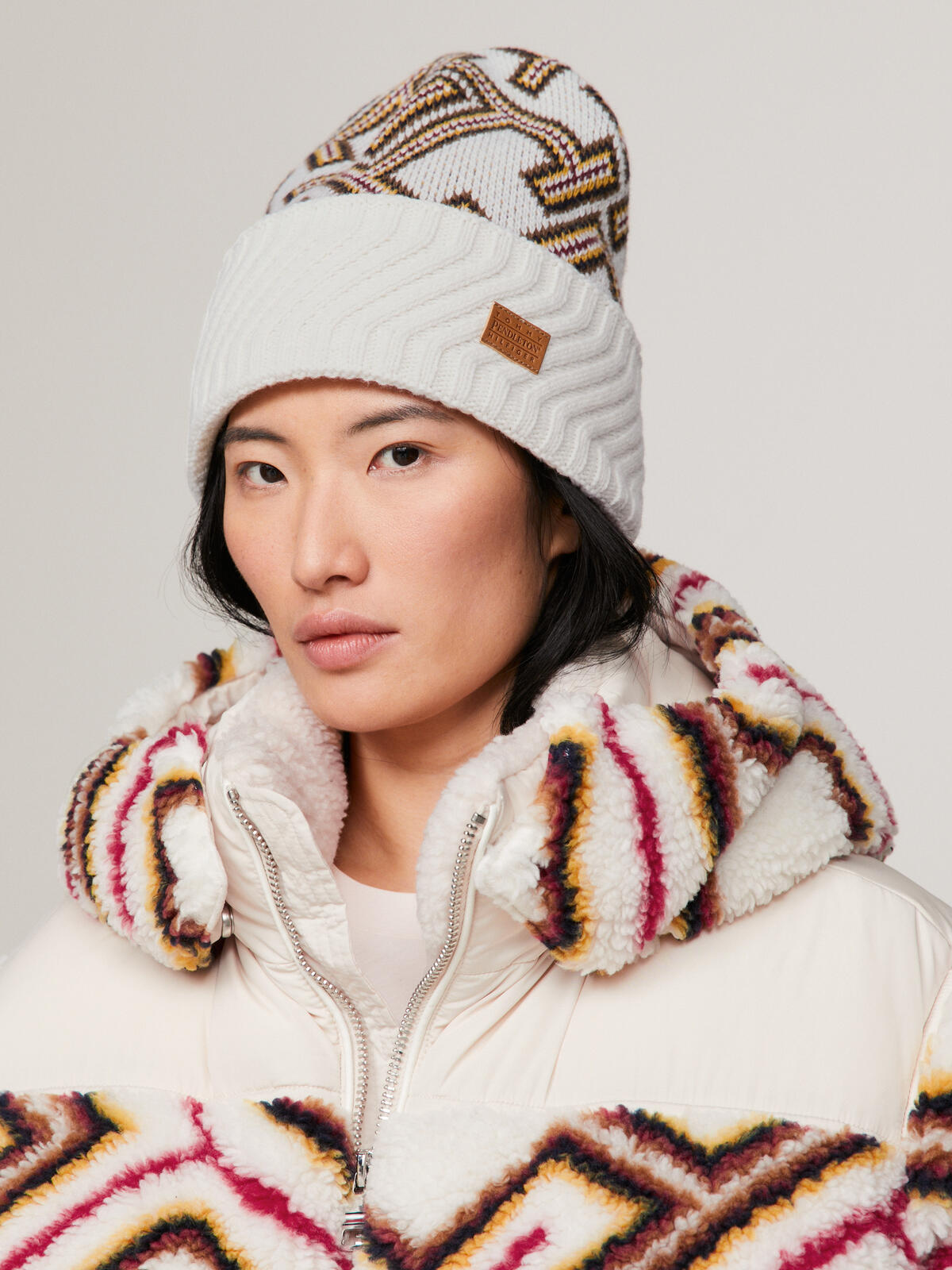 Tommy Hilfiger TH X P BEANIE Kadın Bej Bere