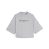 Puma CLASSICS+ Oversized Tee Gri Kadın T-Shirt
