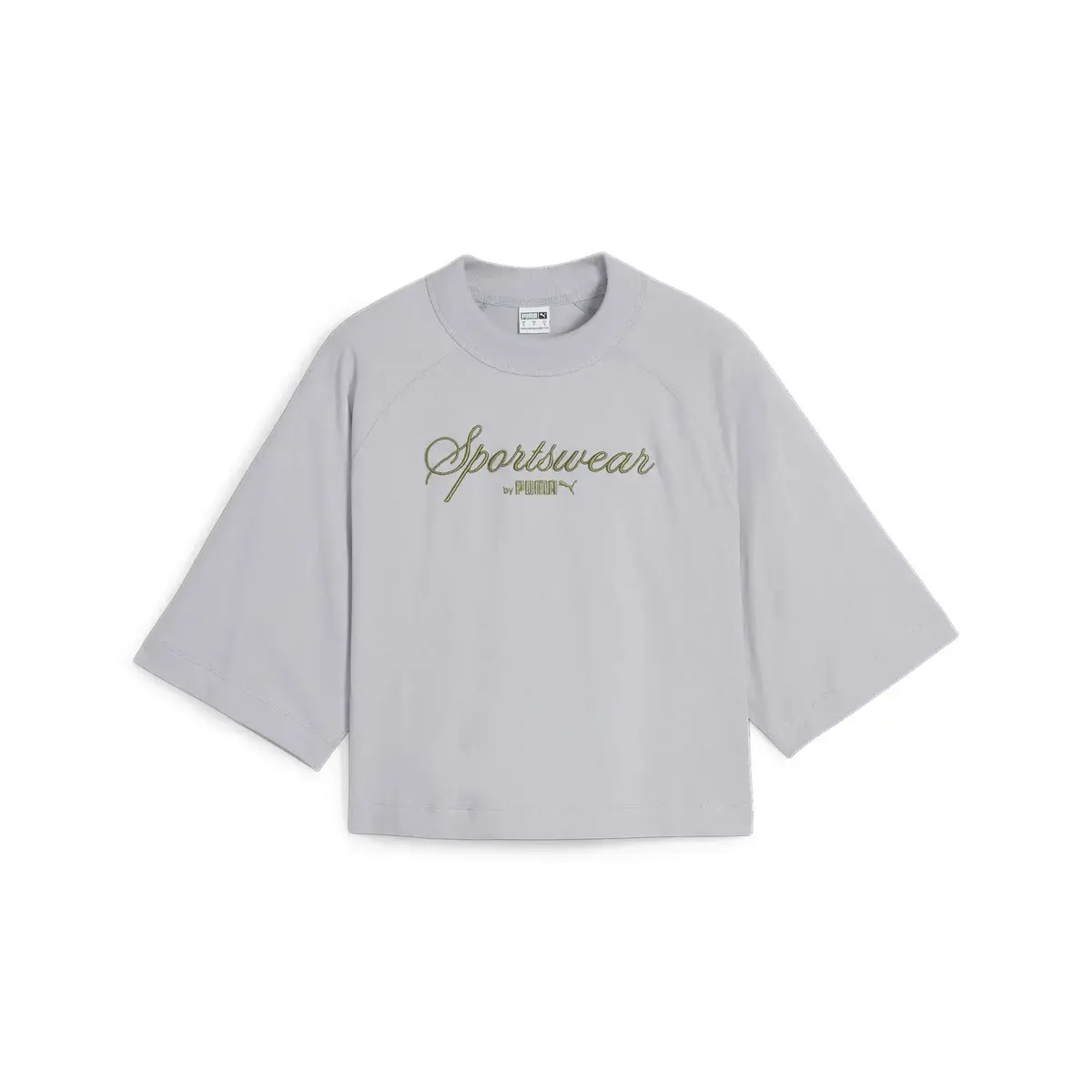 Puma CLASSICS+ Oversized Tee Gri Kadın T-Shirt