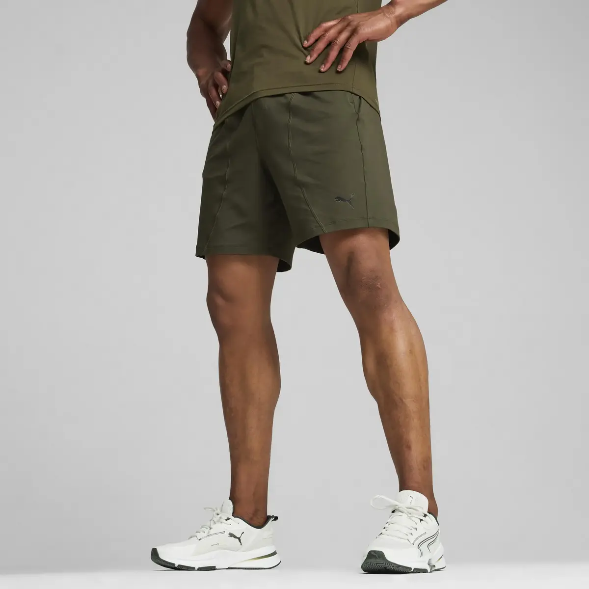 Puma M CLOUDSPUN 7" KNIT SHORT Yeşil Erkek Şort
