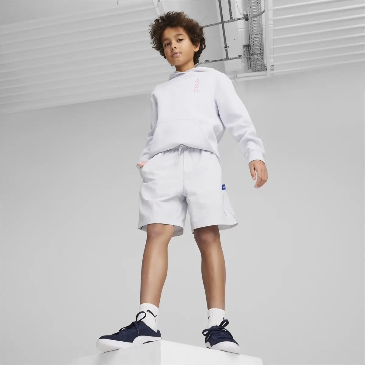 Puma X PLAYSTATION Shorts 6" WV Açık Gri Unisex Şort