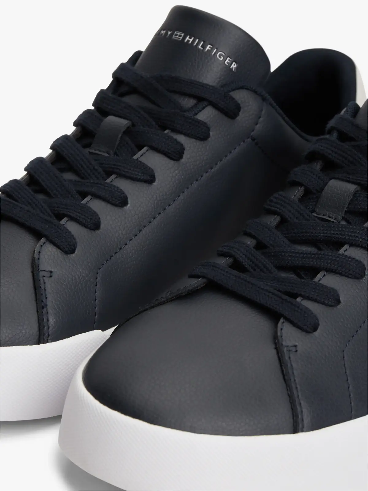 Tommy Hilfiger TH COURT LTH DETAIL, DW5 Siyah Erkek Spor Ayakkabı & Sneaker