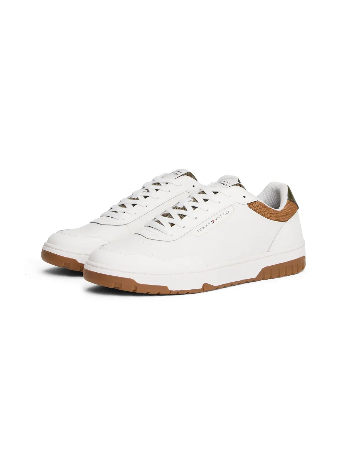 Tommy Hilfiger TH BASKET CORE LTH Beyaz Erkek Spor Ayakkabı & Sneaker
