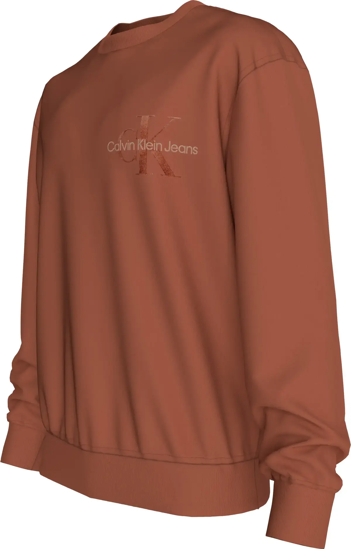 Calvin Klein BRISTLE MONOLOGO CRE, GAM Kahverengi Erkek Sweatshirt