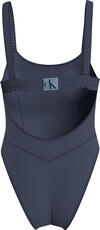 Calvin Klein ONE PIECE Kadın Mavi Mayo