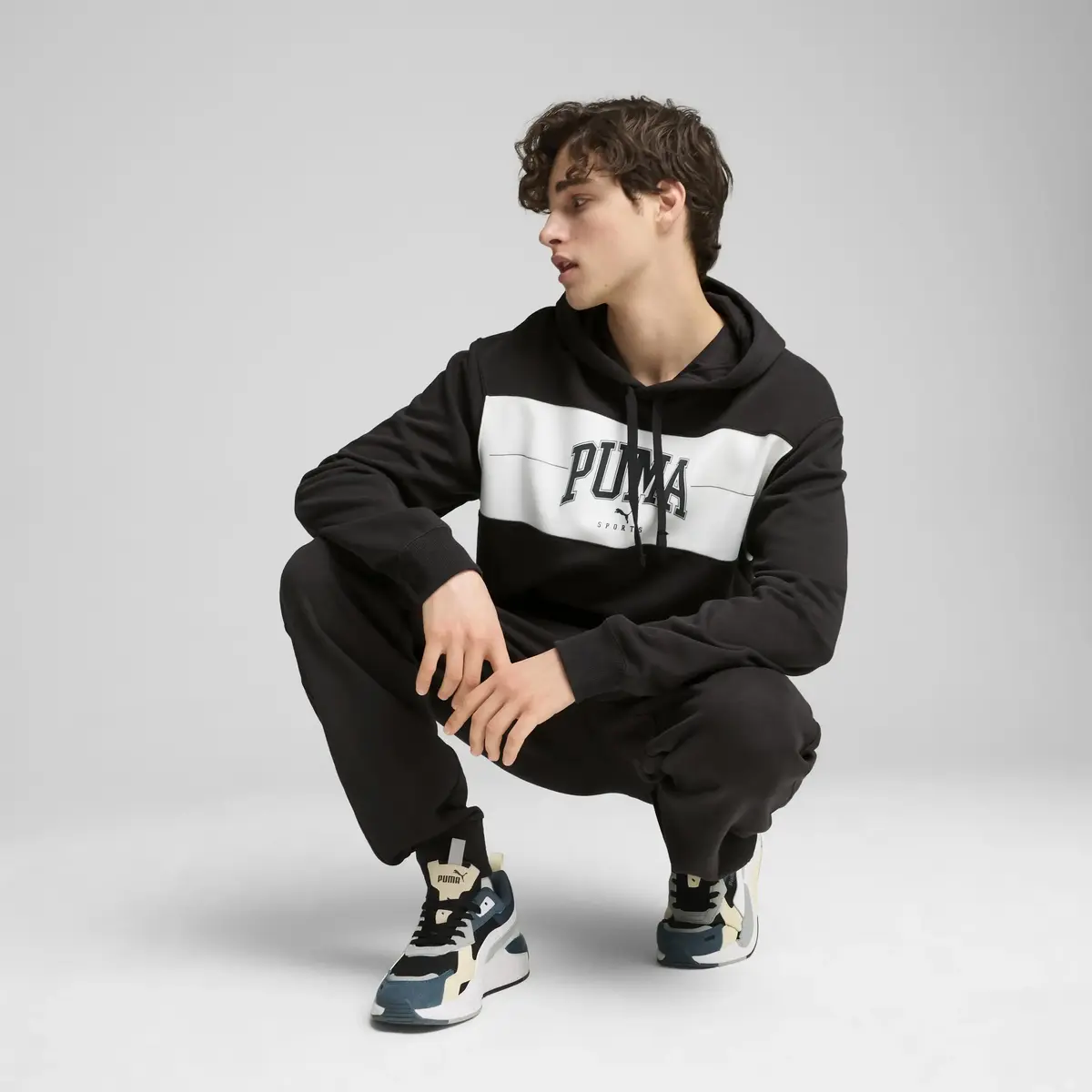 Puma SQUAD Hoodie Siyah Erkek Sweatshirt