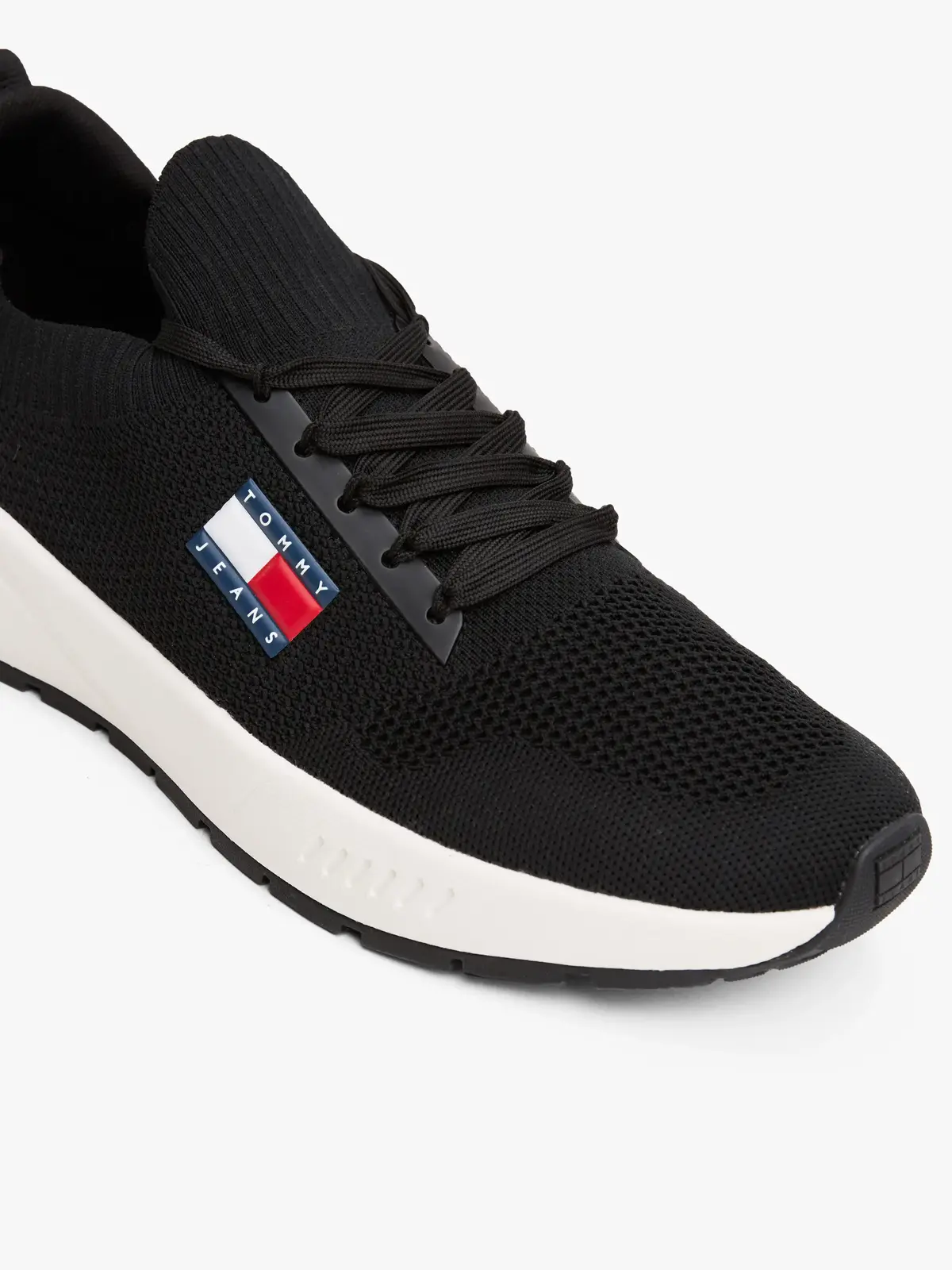 Tommy Hilfiger TJM RUNNER KNTITTED, BDS Siyah Erkek Spor Ayakkabı & Sneaker