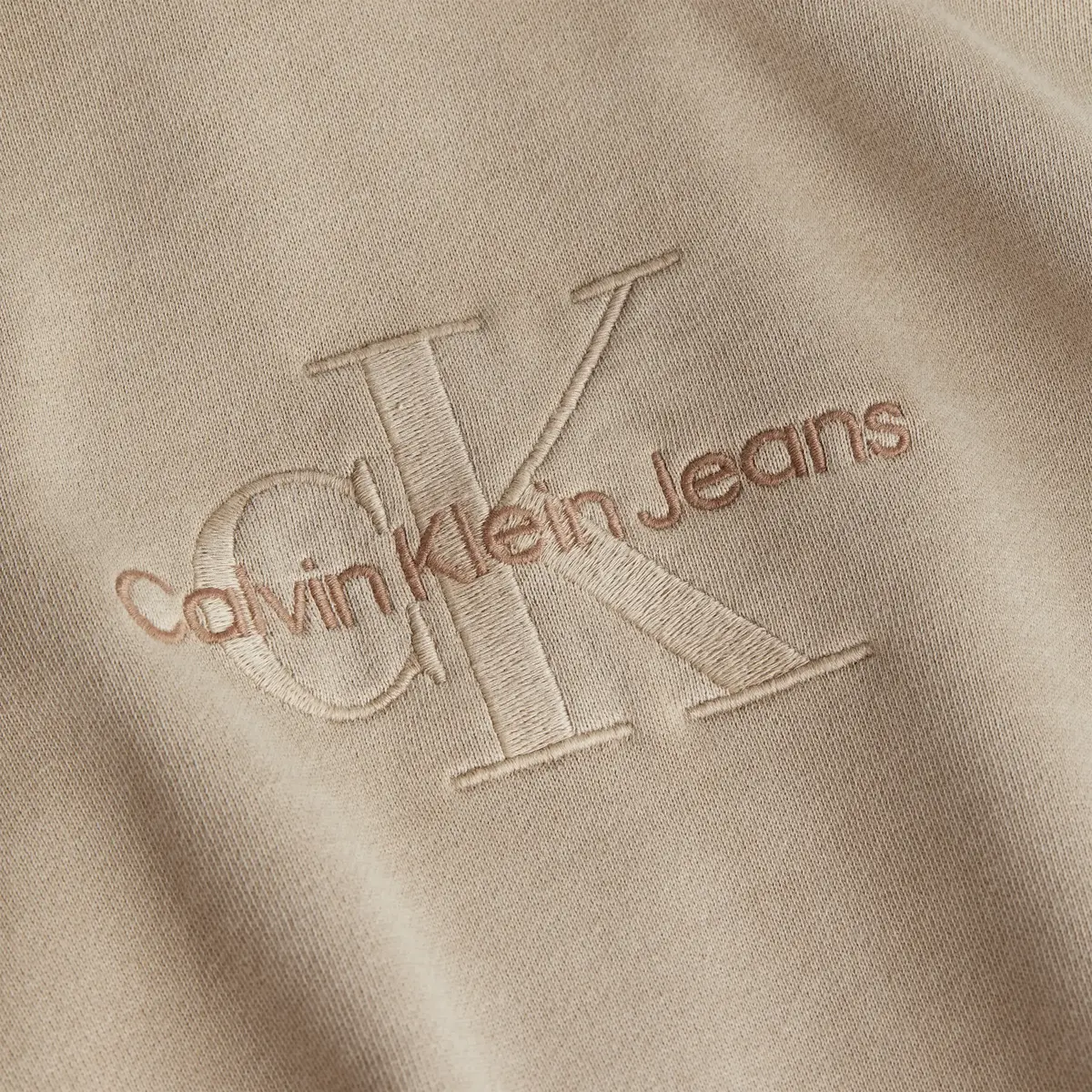 Calvin Klein MINERAL DYE MONOLOG Kadın Kahverengi Hoodie