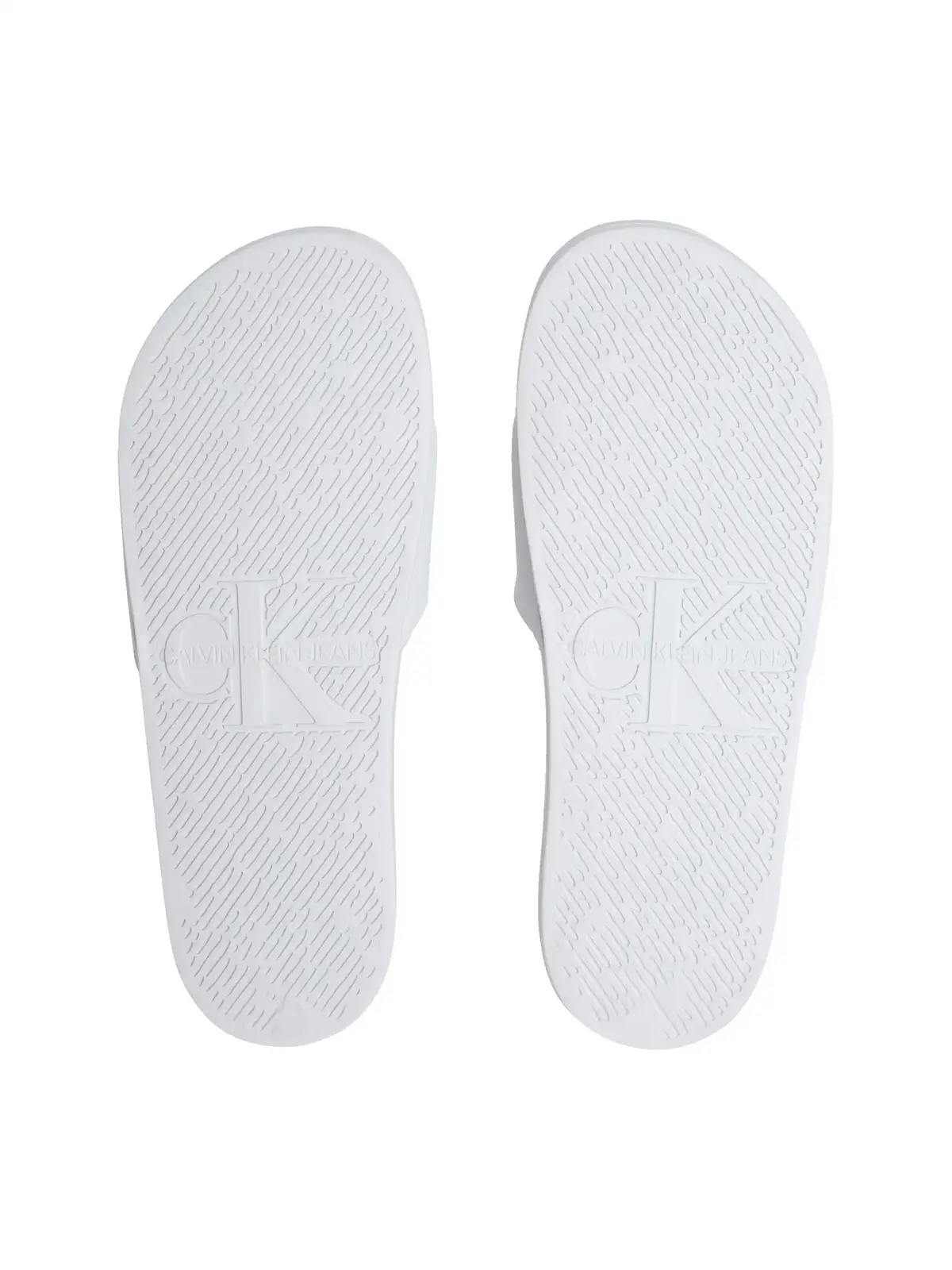 Calvin Klein SLIDE JELLY MONO PU Beyaz Erkek Terlik