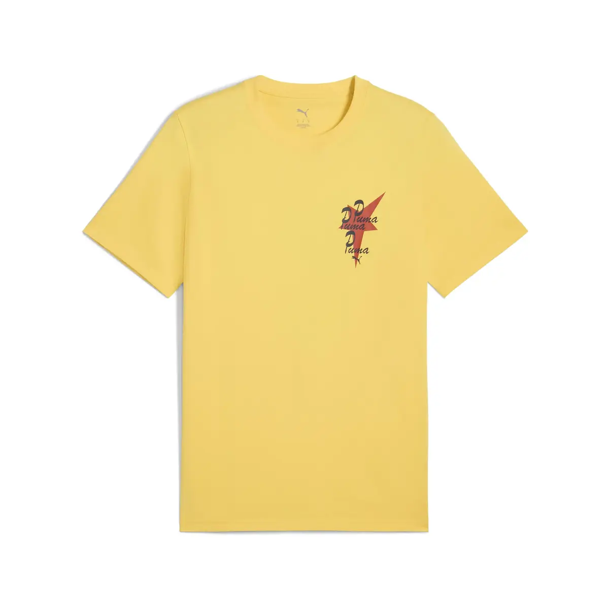 PUMA WARDROBE ESS Graphic Tee Sarı Erkek T-Shirt