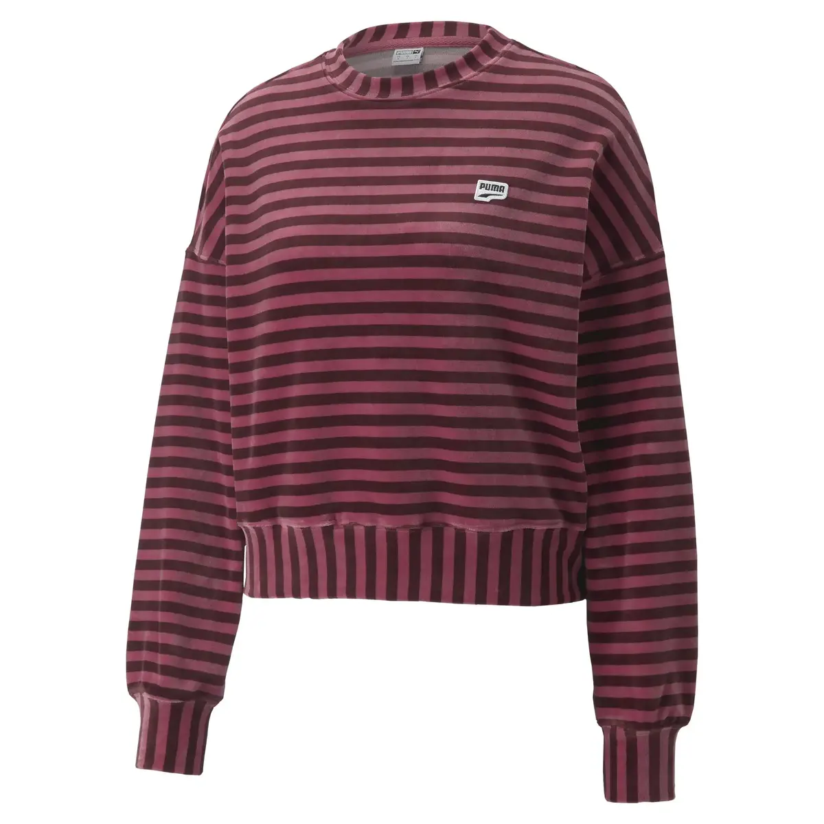 Puma Downtown Velour Crew Çok Renkli Kadın Sweatshirt