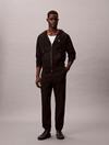Calvin Klein Fleece Monogram Logo Patch Siyah Erkek Eşofman Altı