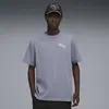 PUMA ESS ELEVATED CAT LOGO Tee Erkek Gri T-Shirt