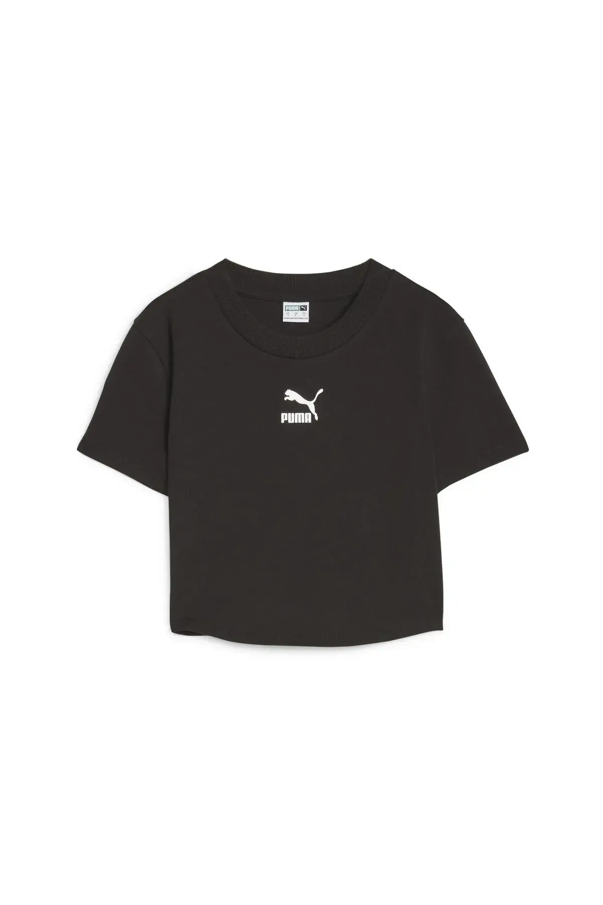Puma DARE TO Cropped Slim Tee Siyah Kadın T-Shirt