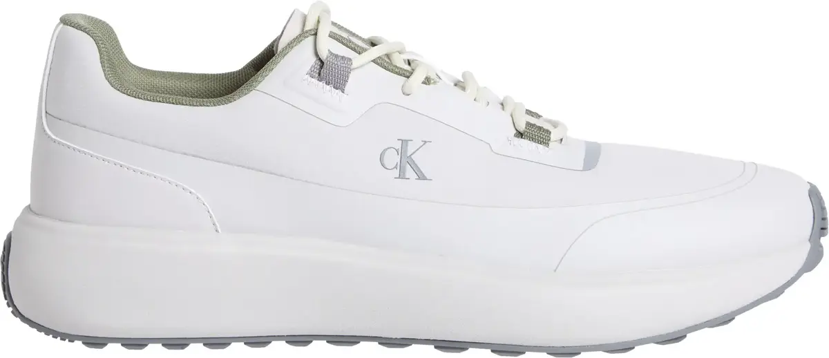 Calvin Klein ATHLEISURE RUNNER TE, 0IS Beyaz Erkek Spor Ayakkabı & Sneaker