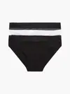 Calvin Klein 2PK BIKINI-LACE Kadın Siyah Bkini Külot Set