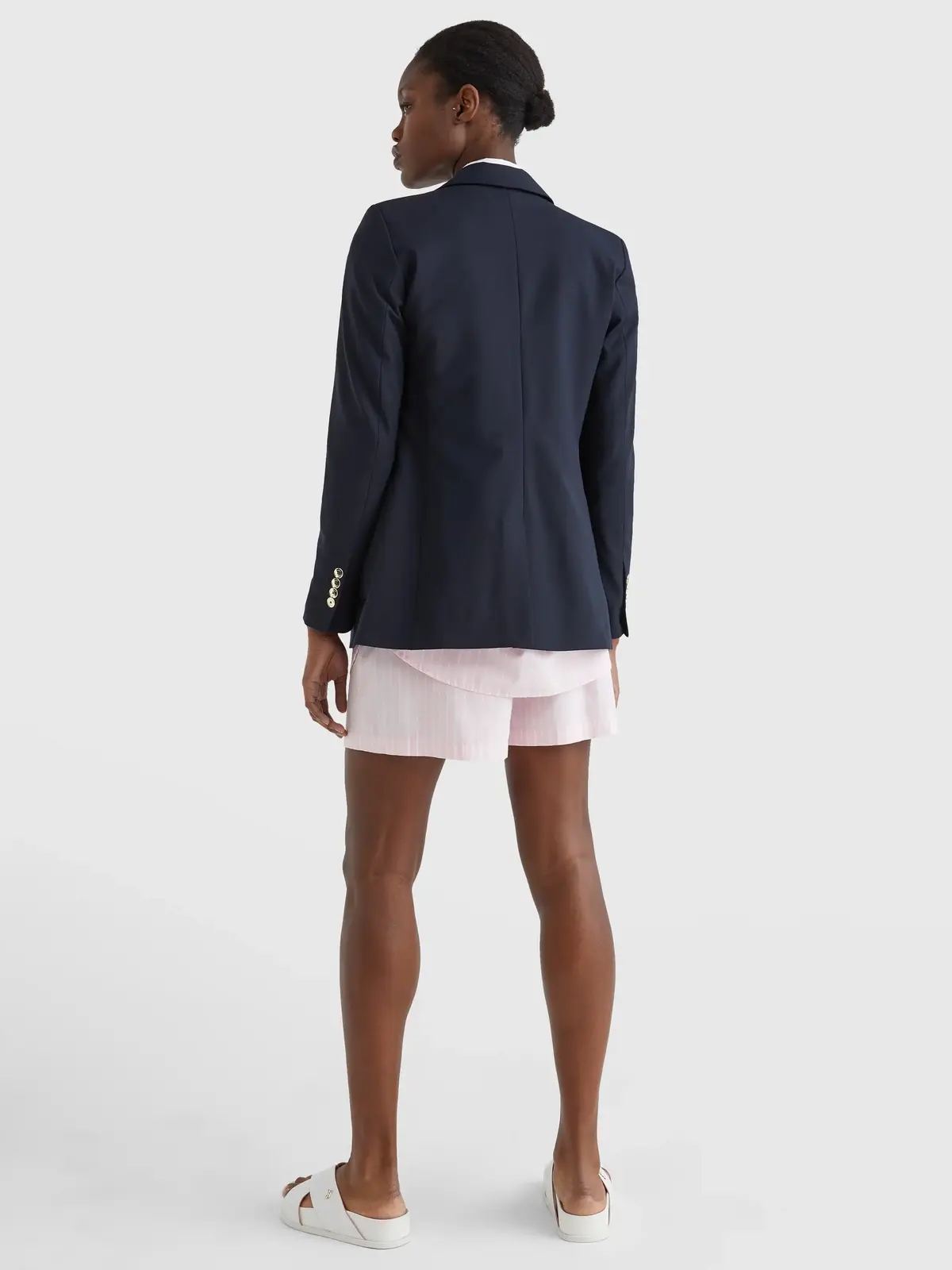 Tommy Hilfiger WOOL BLEND GOLD BUTT Kadın Siyah Blazer