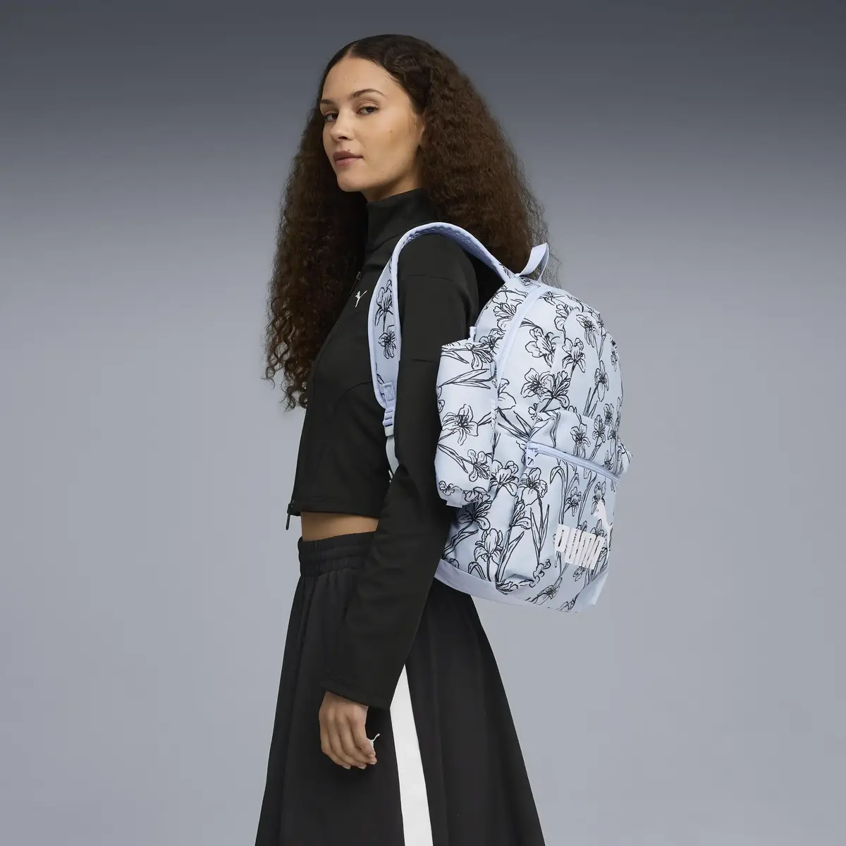 PUMA PHASE AOP Backpack Set Mavi Unisex Sırt Çantası