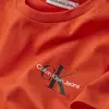 Calvin Klein CHEST MONOGRAM TOP Erkek Turuncu T-Shirt
