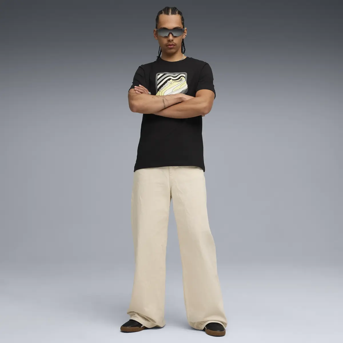 Puma GRAPHIC Tee Siyah Erkek T-Shirt