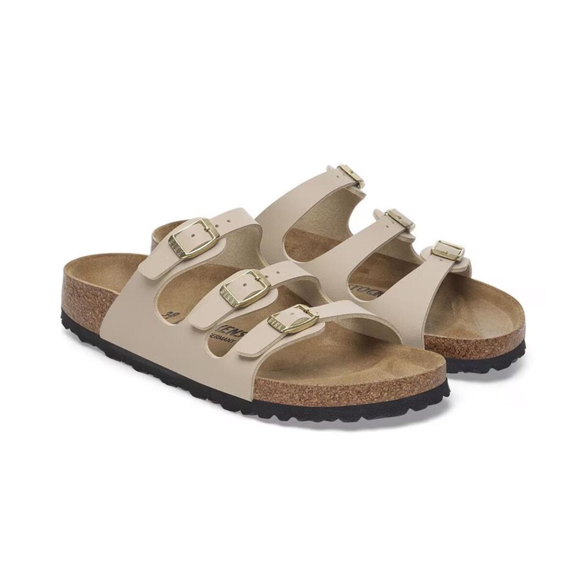 Birkenstock FLORIDA BF Açık Kahve Kadın Çok Bantlı Terlik