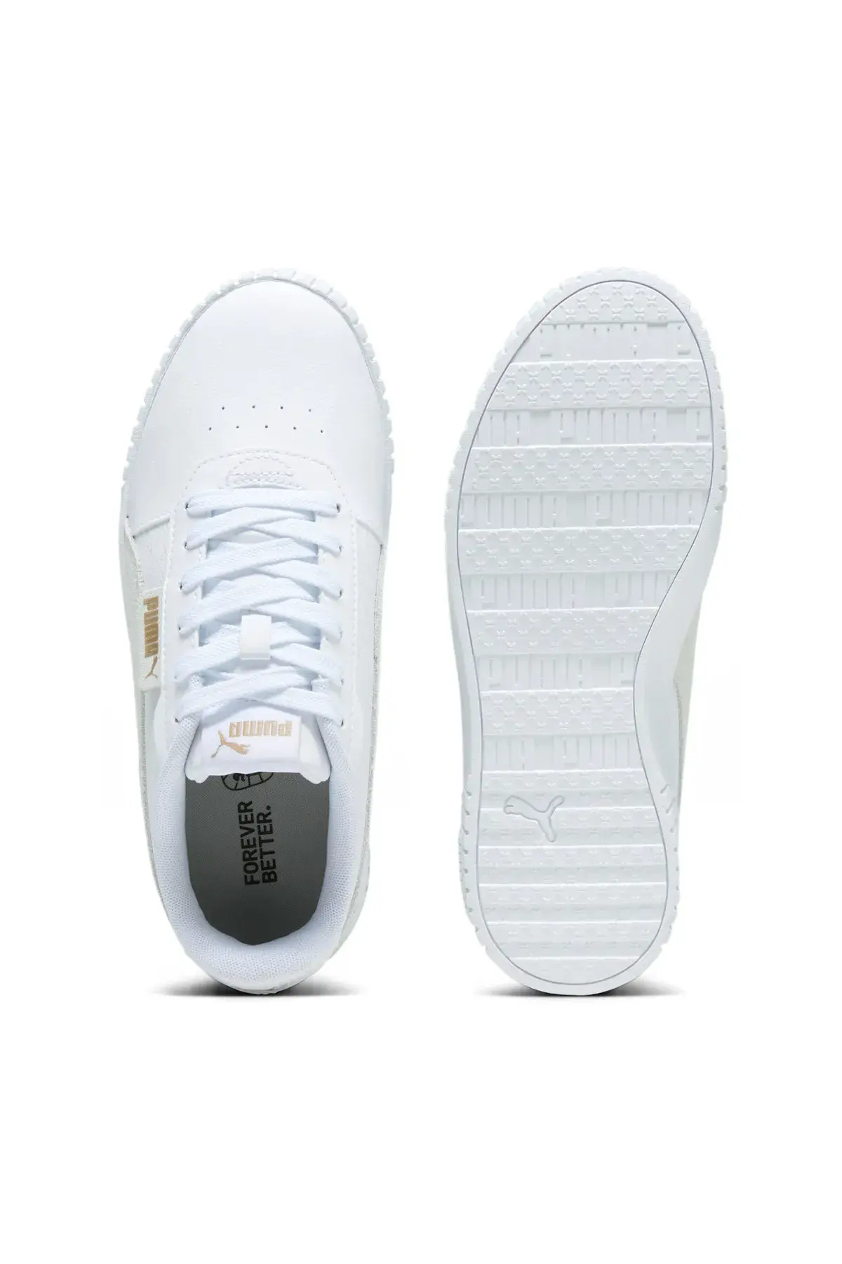 Puma Carina 2.0 Logobsession Beyaz Kadın Günlük Spor Ayakkabı