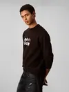 Calvin Klein LS EU 350TERRY Siyah Erkek Sweatshirt
