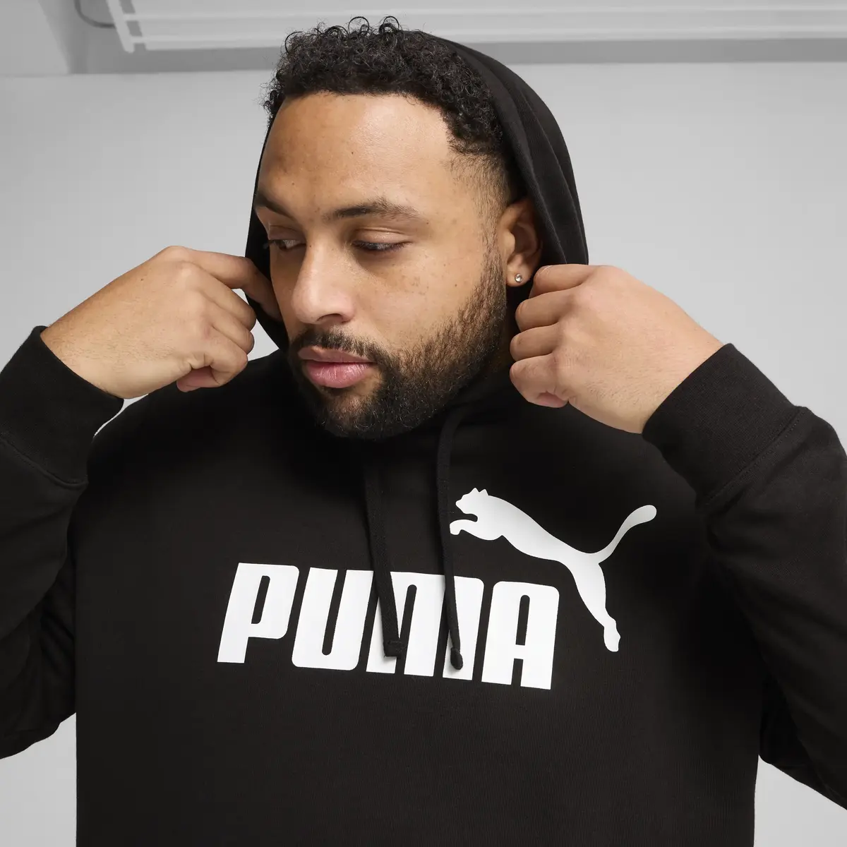 Puma ESS No. 1 Logo Hoodie Siyah Erkek Hoodie