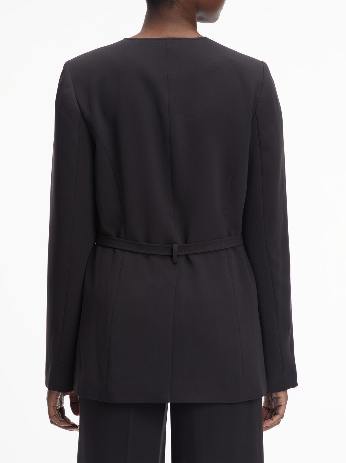 Calvin Klein STRUCTURE TWILL BLAZ Kadın Siyah Blazer