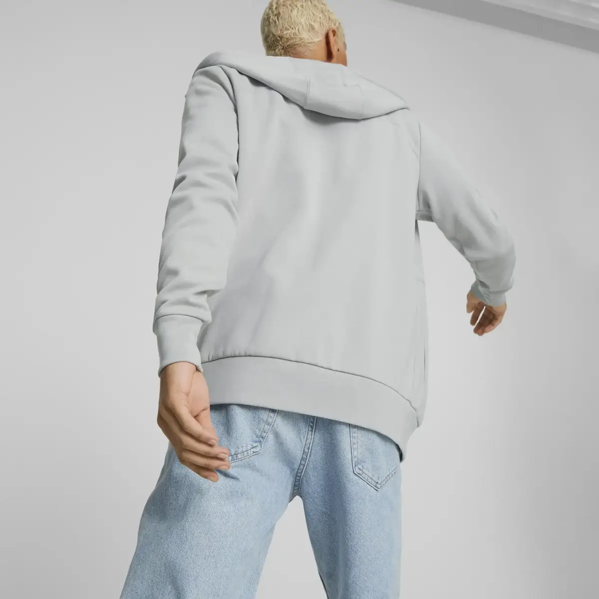 Puma MAPF1 Hooded Sweat Jacket Mercedes Mercedes Gri Erkek/Unisex Fermuarlı Hoodie