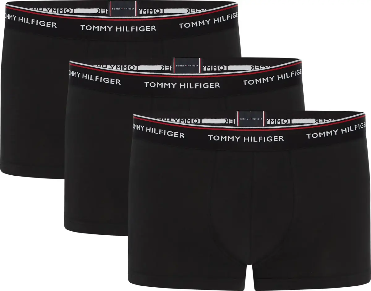 Tommy Hilfiger 3P LR TRUNK Erkek Siyah 3lü Boxer
